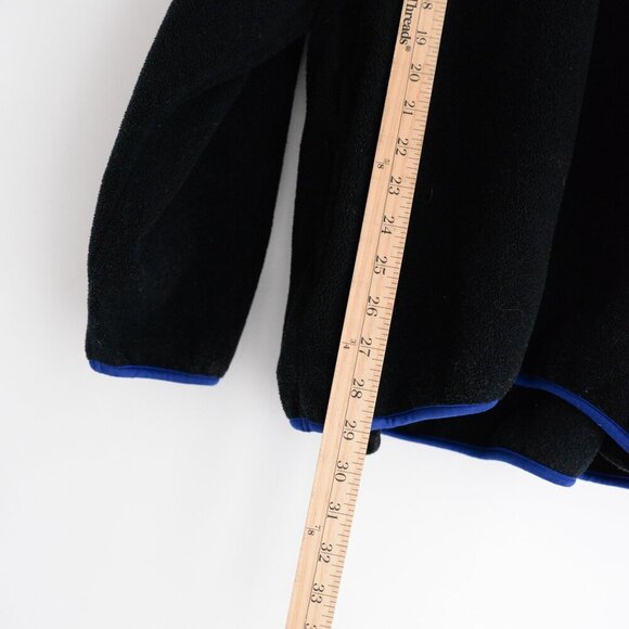 VTG '97 Warner Brothers Studio Store Navy Blue Wb Sport Half Sip Fleece Sweater - Picture 4 of 13